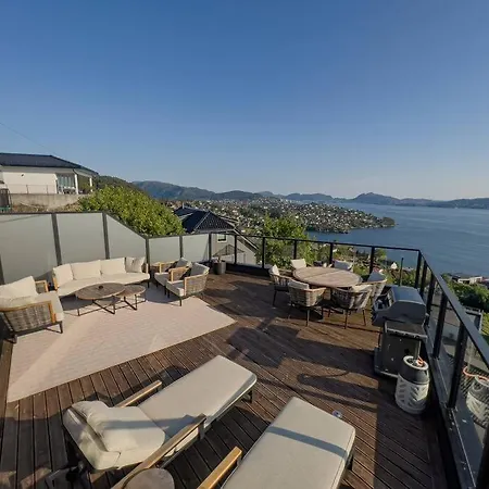 Ferienwohnung Sjoutsikt, Jacuzzi Og Solfylt Bergen Exterior foto